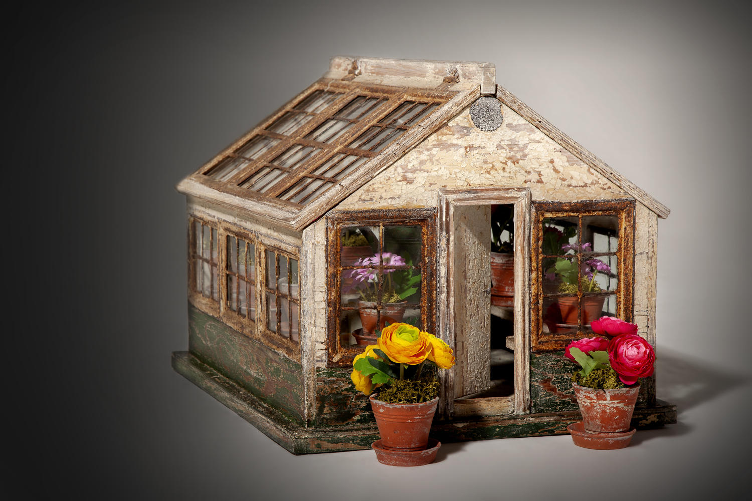 A rare 19th century model of a potting house