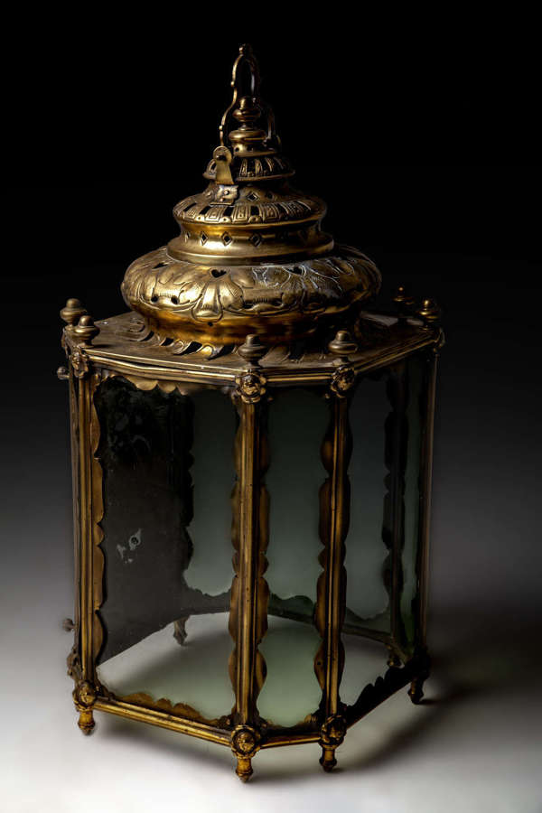A rare 18th century pendant lantern
