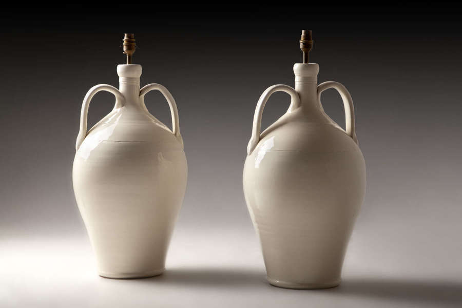 A pair of Fasano Puglia vases as lamps