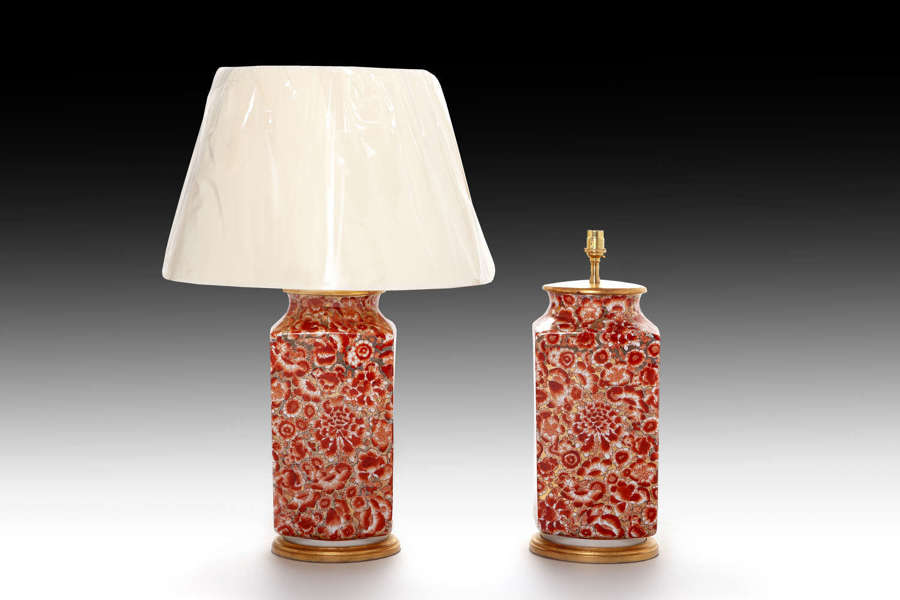 A pair of 19th century Chinese porcelain vases as lamps