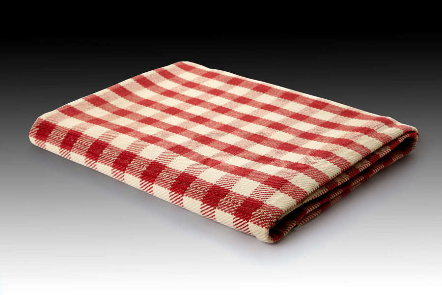 A rare mid 19th century Welsh blanket