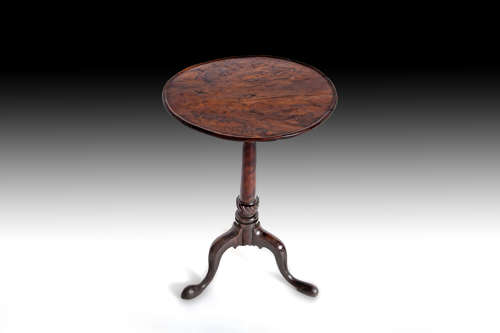 A rare Georgian single plank yew wood wine table