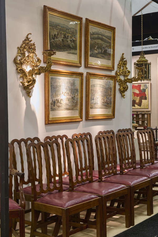 A fine set of George 111 dining chairs