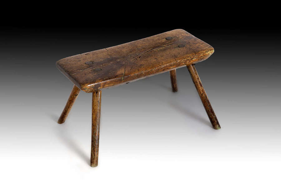 A charming early 19th century hearth stool
