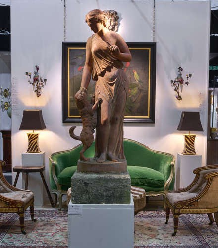 A fine classical statue of the goddess Fidelity