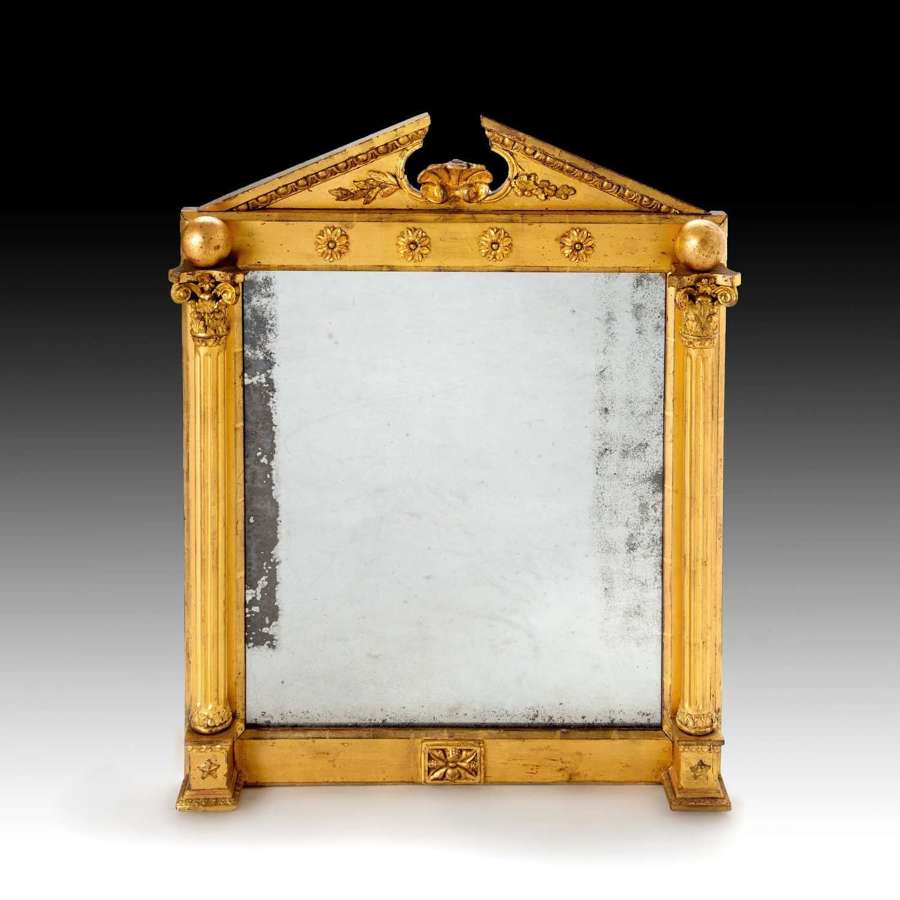 A neo-classical  giltwood mirror