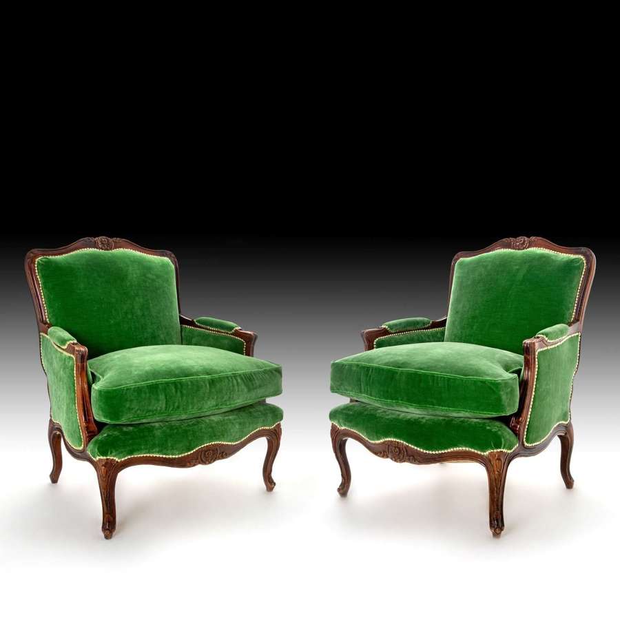 Pair of 19th fauteuil