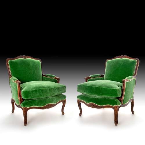 Pair of 19th fauteuil