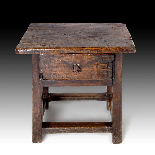 A Spanish chestnut side table
