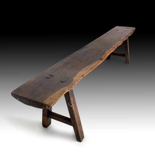 A 19th century long bench