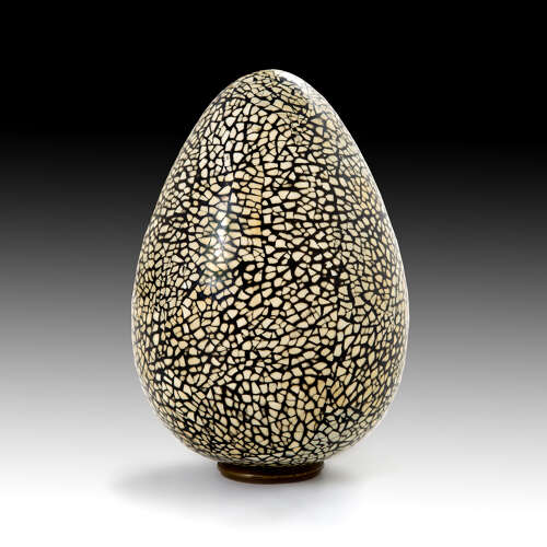 A Highly unusual ceramic egg
