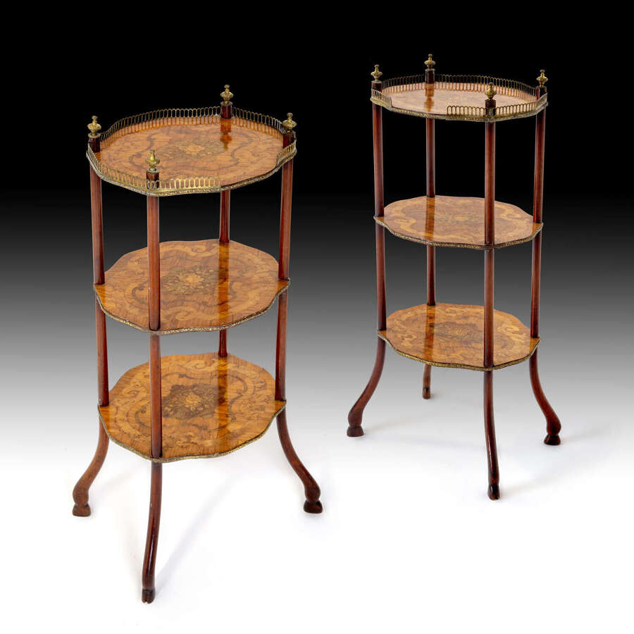 A pair of 19th century etagere