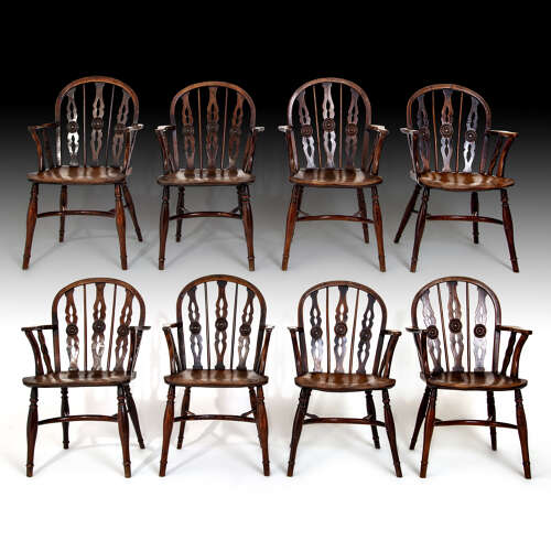 A rare collection of Windsor chairs