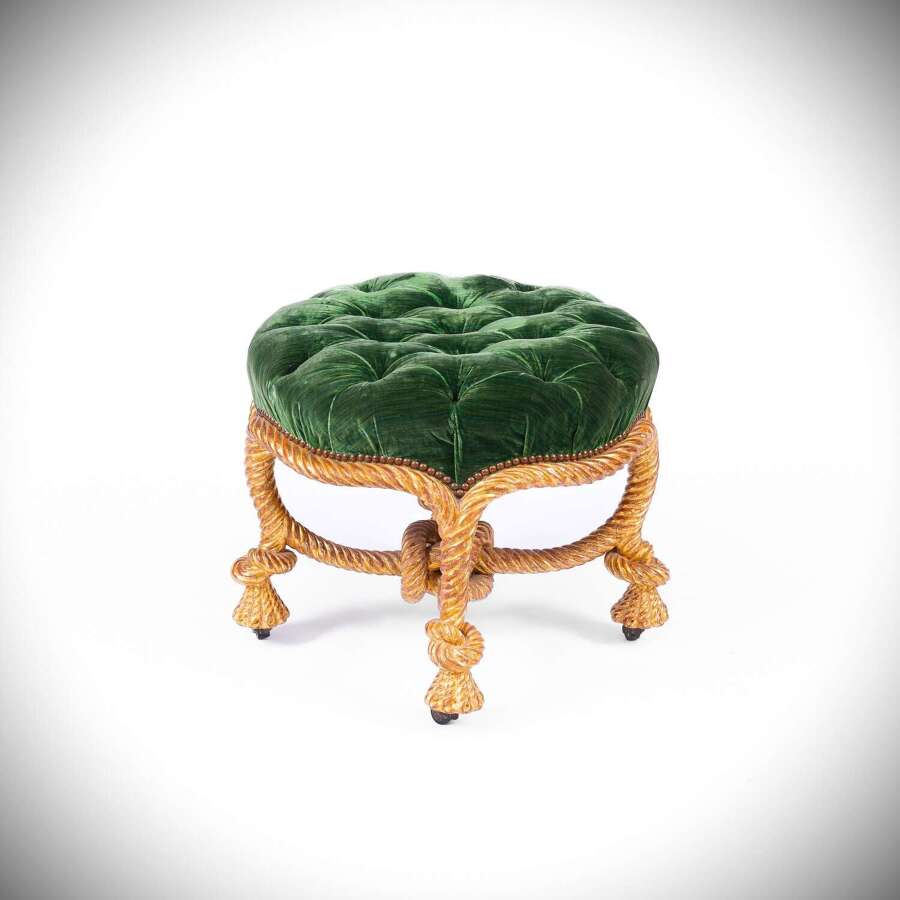 A Napoleon 111 rope stool